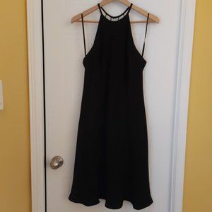 Black Halter-Style Petite Dress - Size 14P - Worn Once